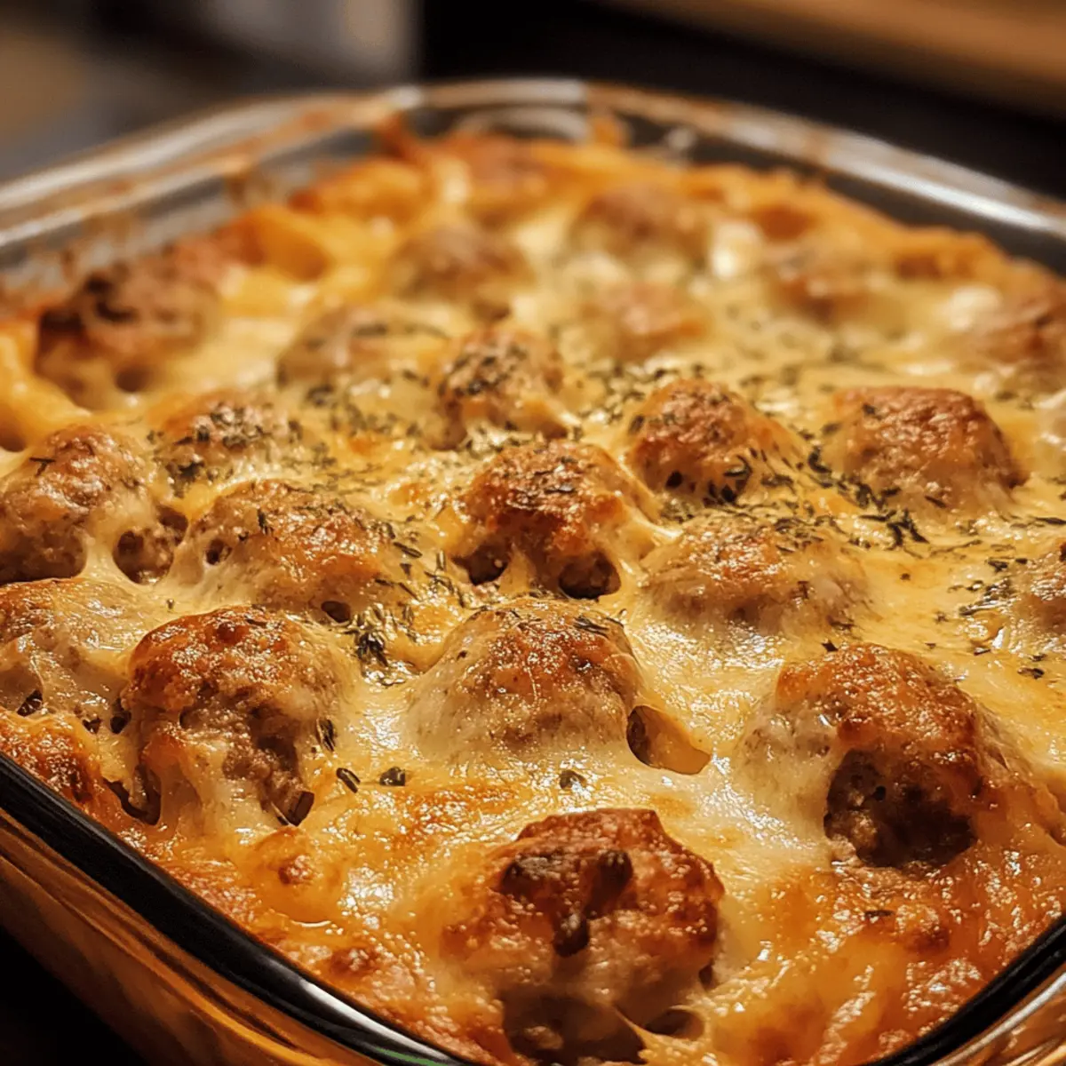 Hearty Meatball Bake: Creamy, Cheesy Comfort with Minimal Prep Effort